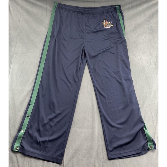 Disney Track Pants Mens 2XL Goofy Donald Pluto Mickey Snap Buttons Golf - Picture 2 of 11